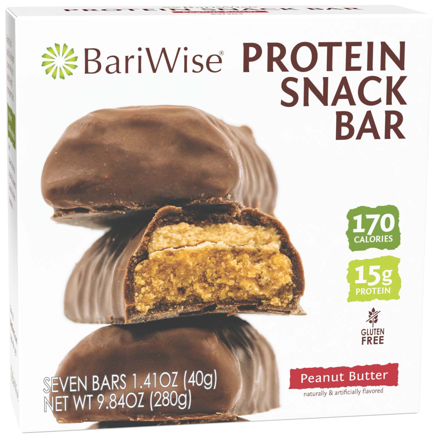 Peanut Butter & Chocolate Protein Bars - Peanut Butter