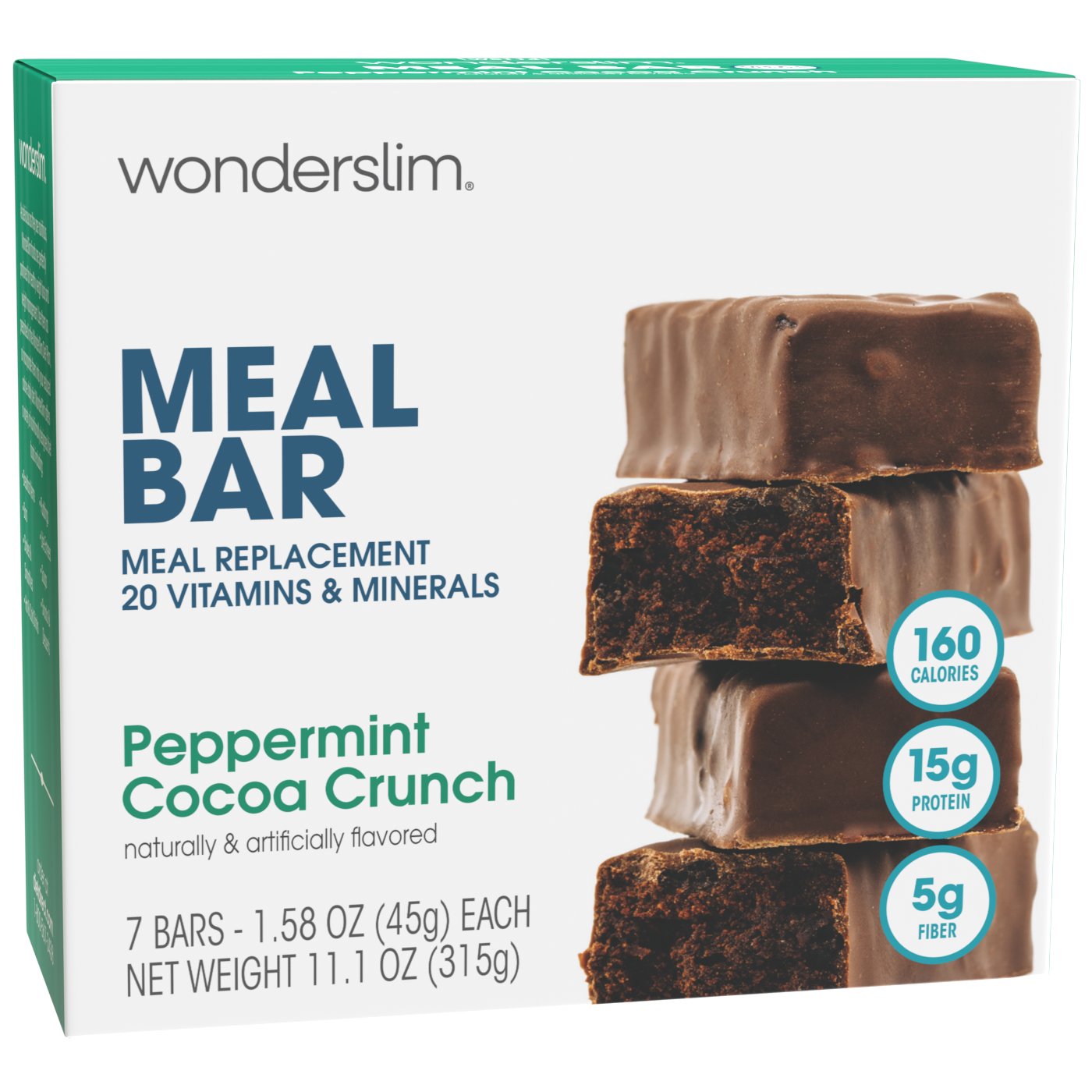 Low Carb Meal Replacement Bars - Peppermint Cocoa Crunch