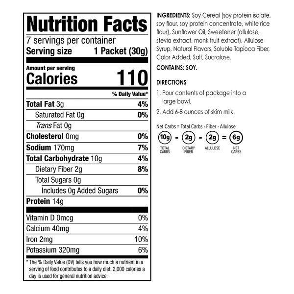 Low Carb Protein Cereal (7ct) image number null