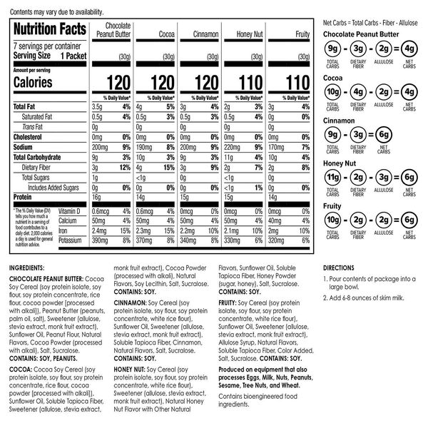 Low Carb Protein Cereal (7ct) image number null